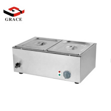 Restaurant Equipment Stainless Steel Table Top Electric 2 Container Food Warmer Bain Marie